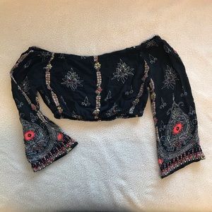 Earthbound Off the Shoulder Crop Top